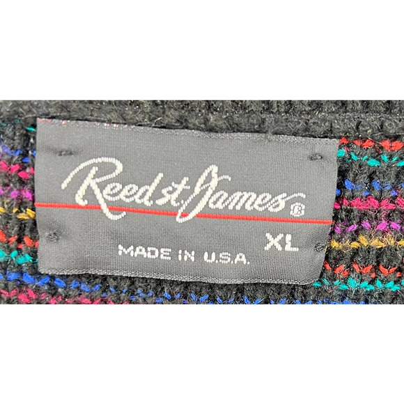 Vintage Reed & James Grandpa Coogi Knit Sweater 3D Textured 90's Men's XL - Picture 4 of 8